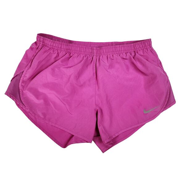 Nike Dri Fit Medium Pink Workout Shorts - Picture 1 of 5